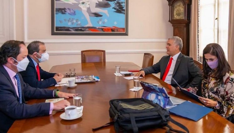 En el encuentro estuvieron la consejera presidencial para las Regiones, Ana María Palau; y el director de Migración Colombia, Juan Francisco Espinosa.
