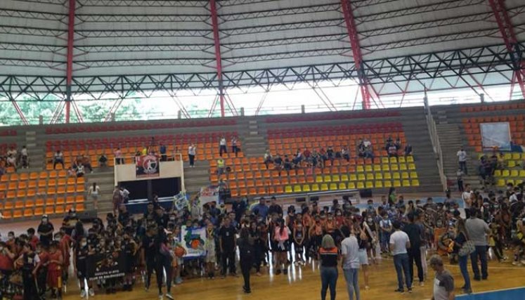 El Festival de minibaloncesto se tomó el coliseo Toto Hernández.
