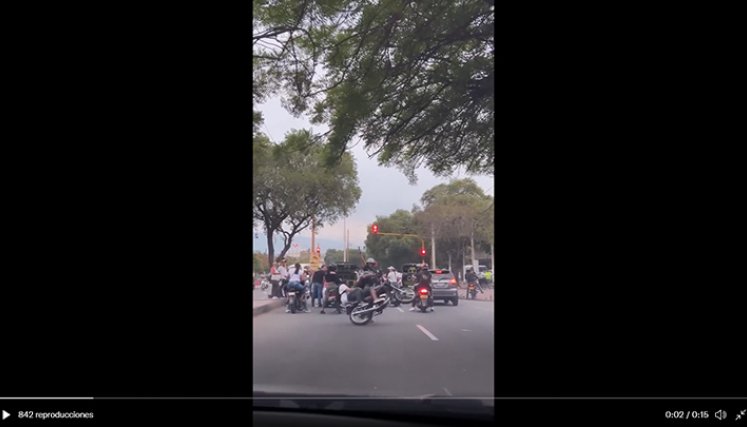 Disparos sobre la Diagonal Santander.
