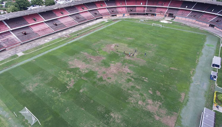Estadio General Santander, septiembre de 2020. 