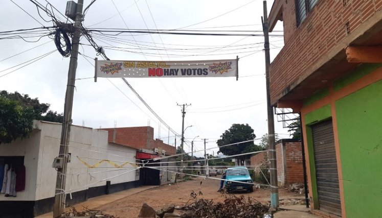 Más de tres cuadras están cerradas. / Foto: Deicy Sifontes 