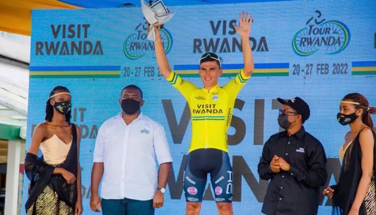 Jhonatan Restrepo, corredor colombiano del Androni Giocatoli. 