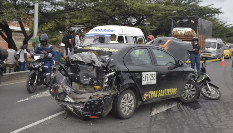 Accidente de tránsito.