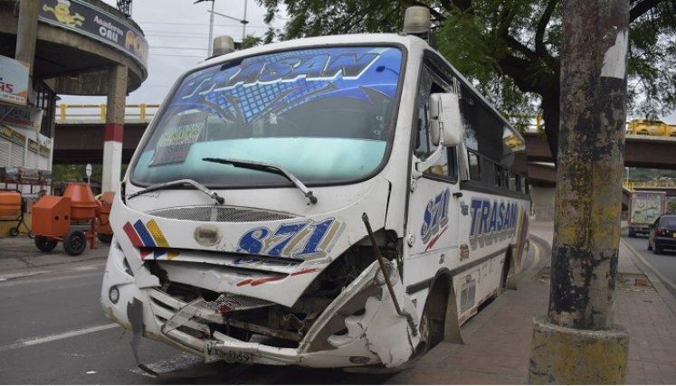 Accidente de tránsito.