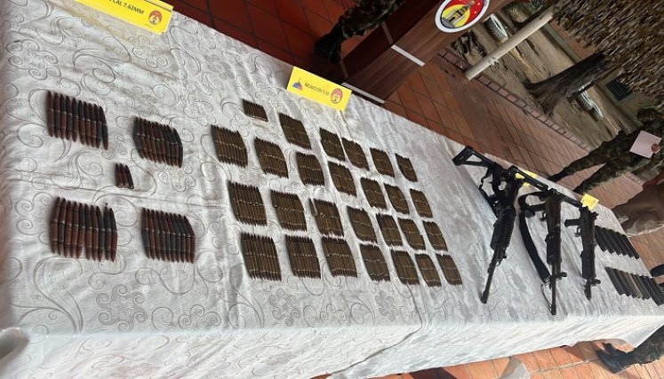 Armas incautadas.
