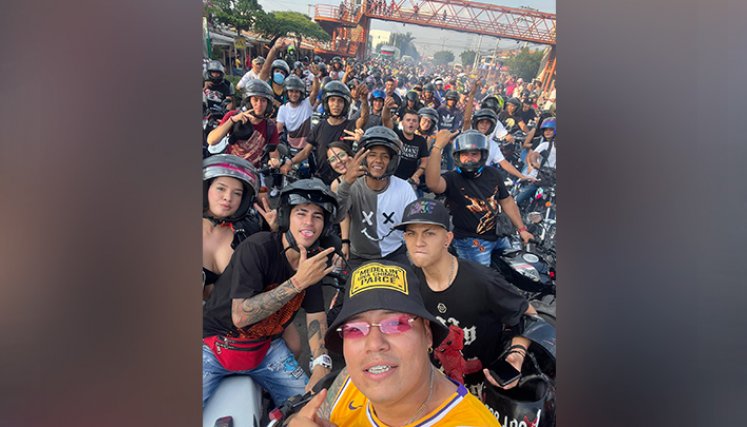 Caravana de motos generó discordia en Los Patios 
