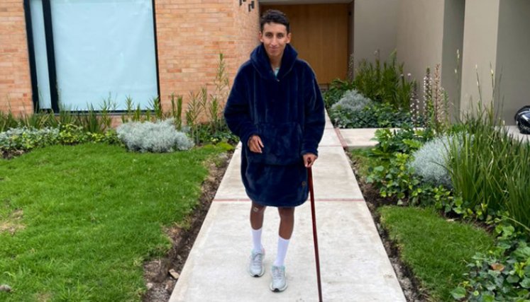 Egan Bernal se mostró este sábado en las redes sociales. / Foto: Twitter