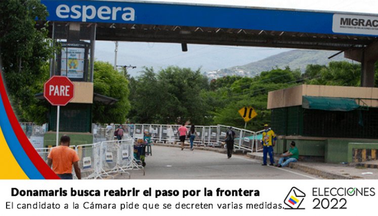 Esta es la acción con la que Donamaris busca reabrir el paso por la frontera./Foto: La Opinión