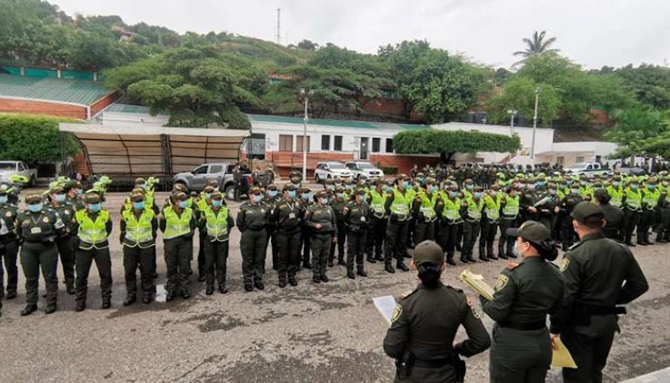 mas de 2.300 hombres cuidan a cúcuta./Foto cortesía