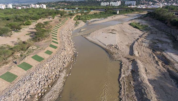 obras de protección de las márgenes del río Pamplonita./Foto Juan Pablo Cohen