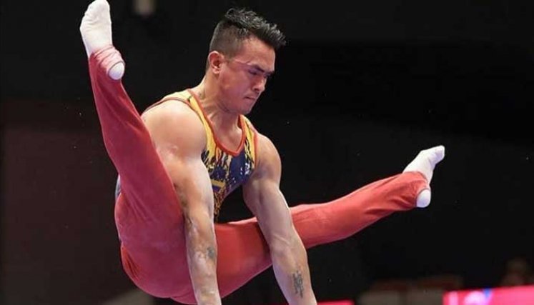 El Mundial de Japón en octubre pasado fue la última competencia del gimnasta cucuteño Jossimar Calvo.