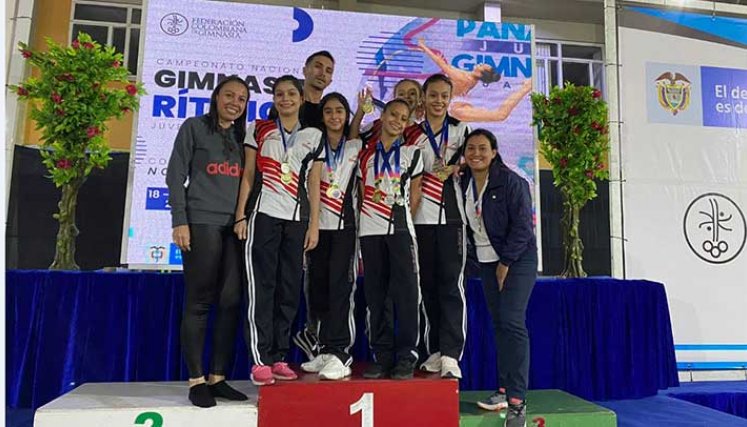 La selección de gimnasia rítmica Norte de Santander obtuvo tres medalllas.