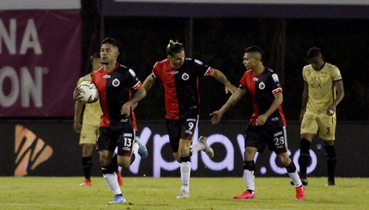 Jefferson Solano autor del último gol del Cúcuta Deportivo. 