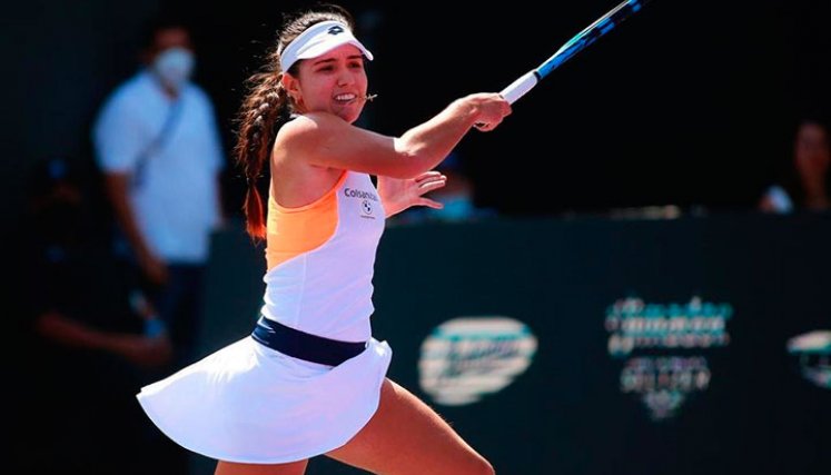 Camila Osorio en el WTA 250 de Guadalajara. 