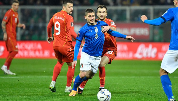 Italia- Macedonia del Norte. 