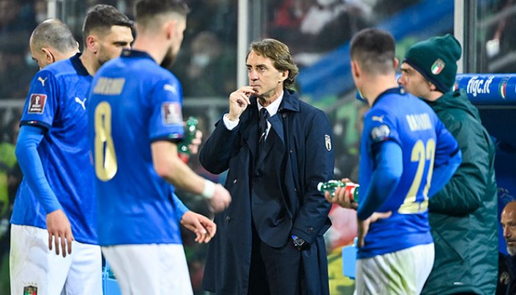Roberto Mancini, técnico de Italia. 
