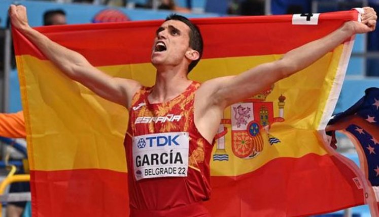 El atleta español tiene 24 años. 