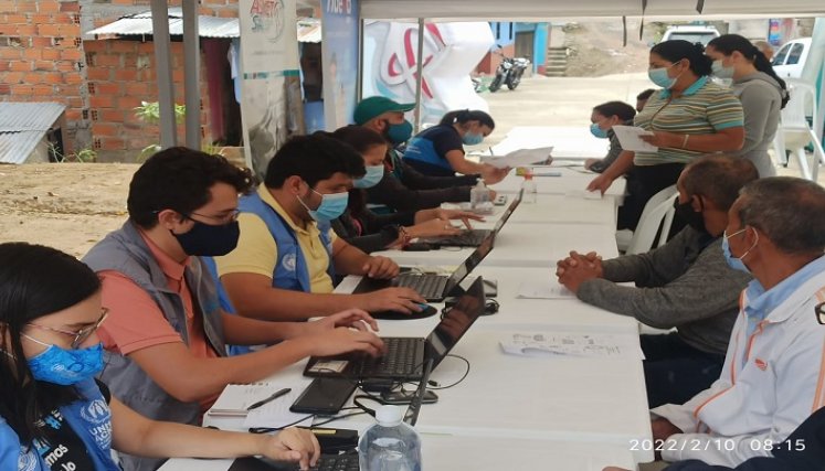 En Ocaña se adelanta la entrega del Estatuto temporal de protección a la población migrante venezolana para garantizar los derechos.
