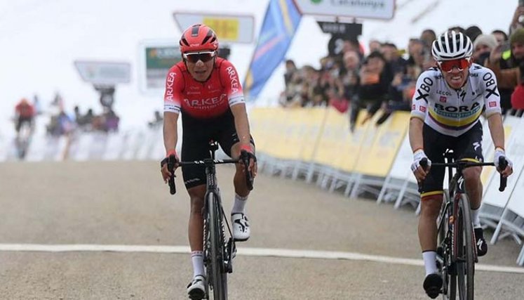 Nairo Quintana, a un segundo del liderato en la Vuelta a Cataluña