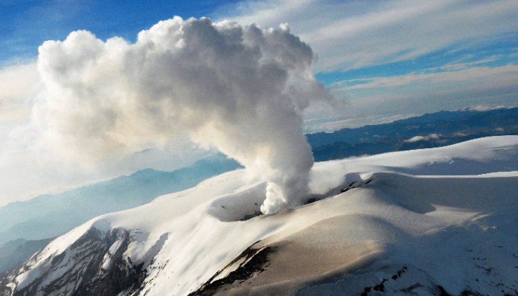 Volcán Nevado del Ruiz.