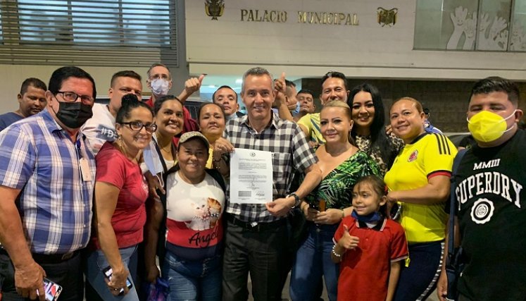 Carlos Julio Socha ya se había posesionado como alcalde de Villa del Rosario./Foto Cortesía