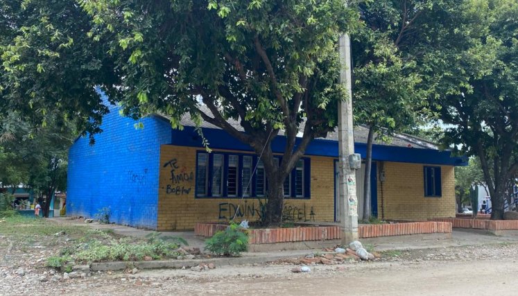 Comedor infantil abandonado por afluencia de habitantes de la calle./Foto: Angie Barbosa/La Opinión.
