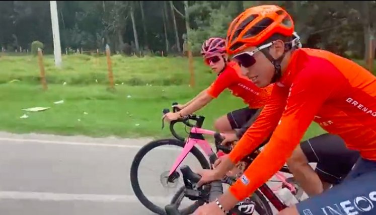 Egan se volvió a montar en su bicicleta tras dos meses del accidente./Foto: Colprensa