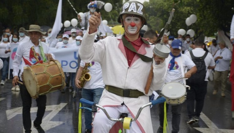 Inicia movilización por la paz de Norte de Santander./Foto: Juan Pablo Cohen - La Opinión