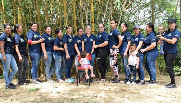 Mujeres de la vereda El Amparo, en Palmarito./Foto cortesía
