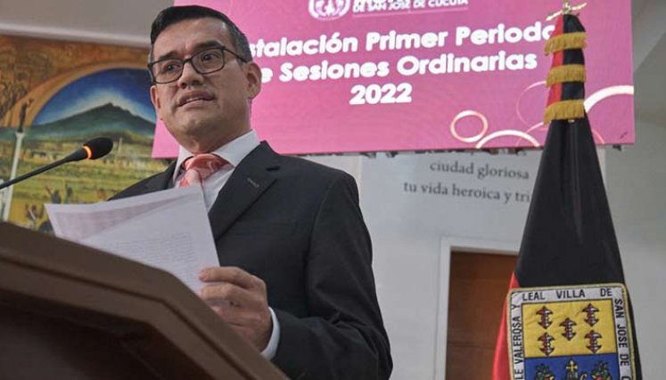 Oliverio Castellanos, presidente del concejo de Cúcuta./Foto cortesía