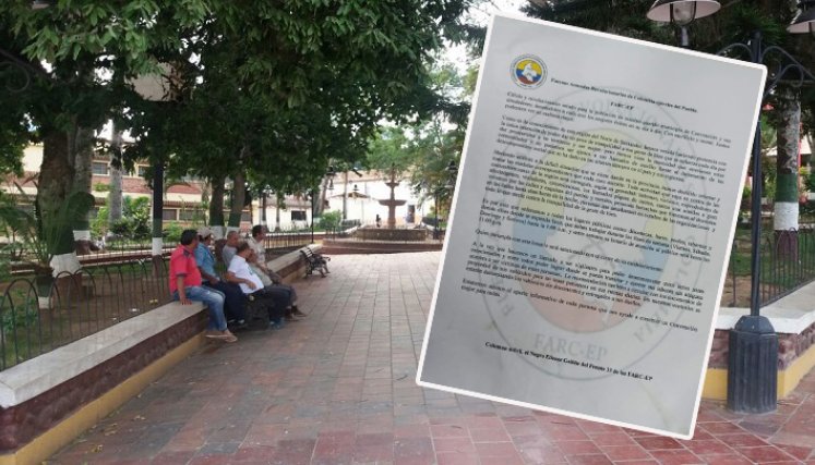Un panfleto circula por el sector comercial de Convención. Las autoridades verifican la autenticidad./Foto: La Opinión
