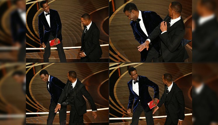 La Academia estudia sanción contra Will Smith por la cachetada./Foto: AFP