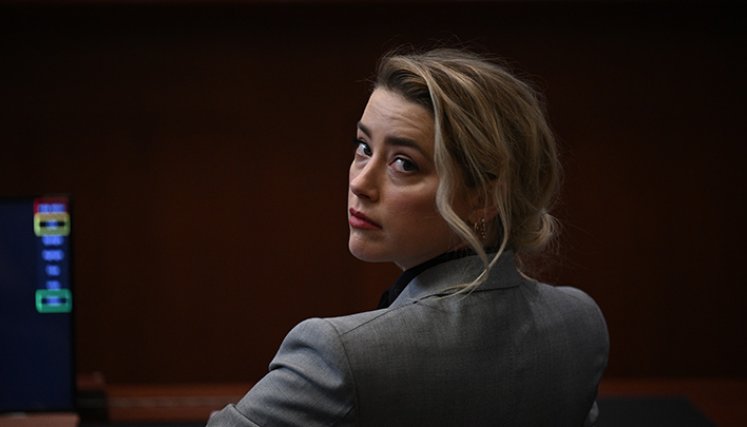 Amber Heard durante su juicio contra Jhonny Depp