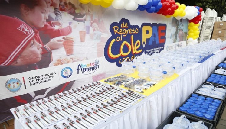 Elementos entregados del PAE. / Foto: Cortesía / La Opinión 