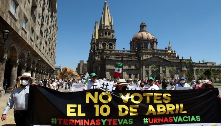 Protesta en México. / Foto: AFP 