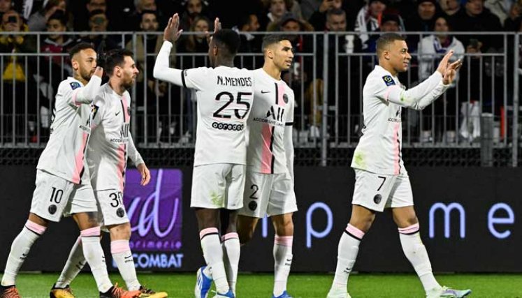 Con Neymar y Mbappé encendidos, el PSG goleó al Clermont por 6-1 