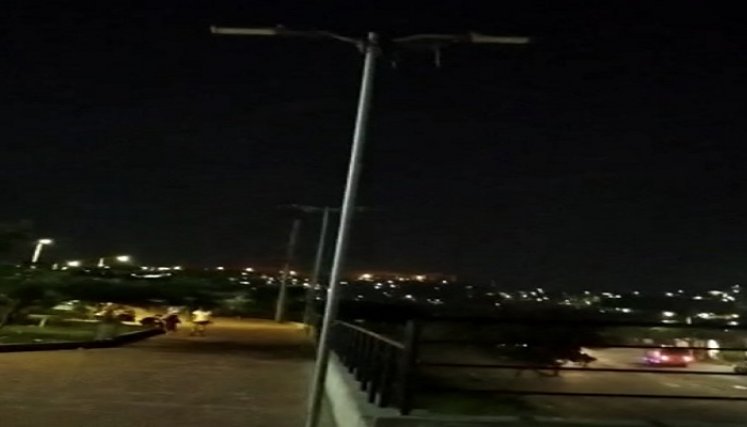 Parque de la vida sin luz./Foto: Cortesía./La Opinión.