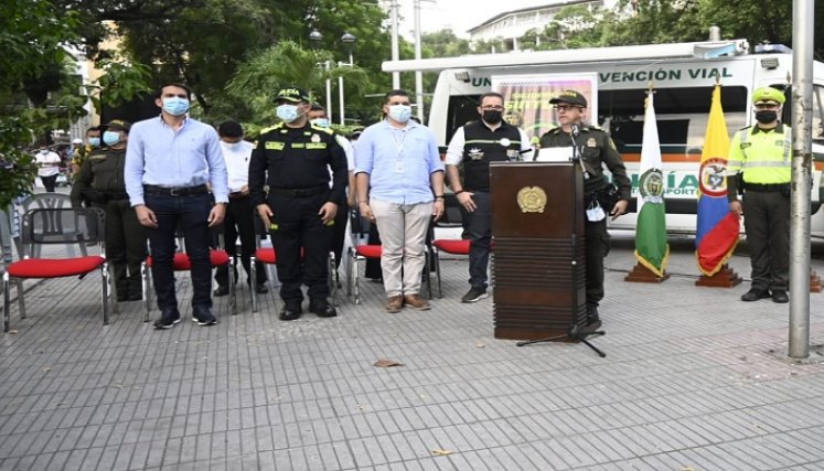 La actividad de la Mecuc se llevó a cabo en el parque Santander, al frente de la Catedral San José. / Foto: Jorge Gutiérrez / La Opinión 
