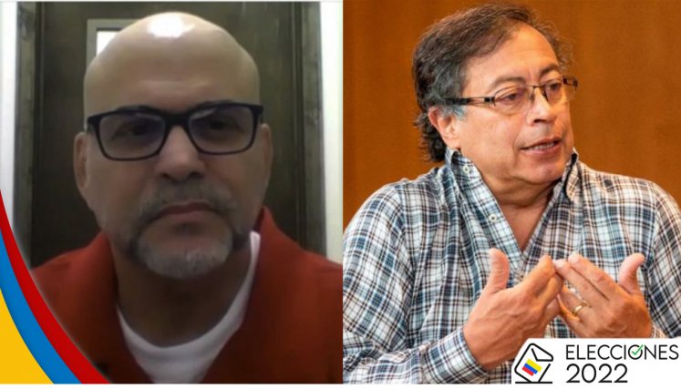 Salvatore Mancuso y Gustavo Petro.