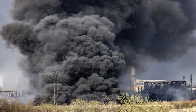 Ataque ruso a fabrica de armas