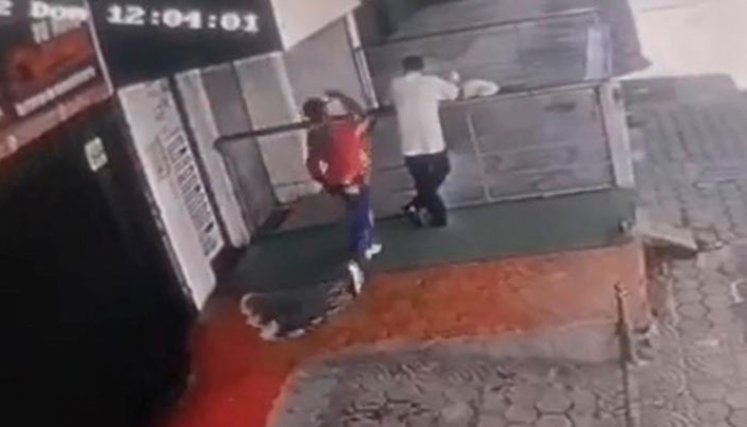 Ataque con piedra por robarle el celular.