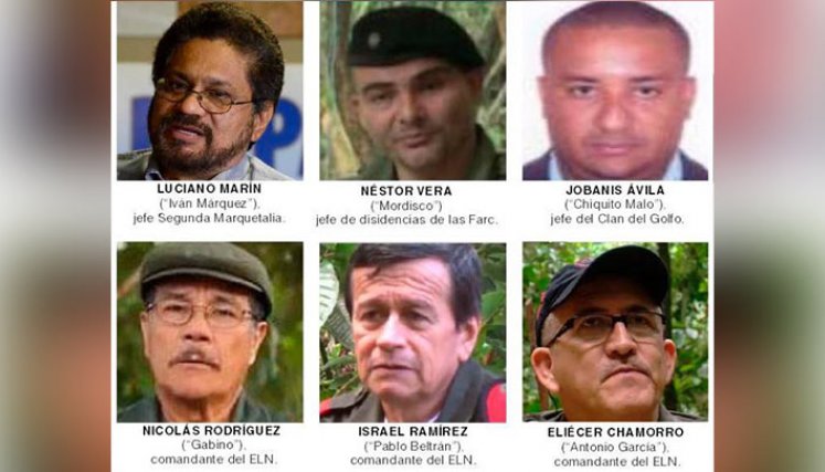 Capturas de los más buscados.