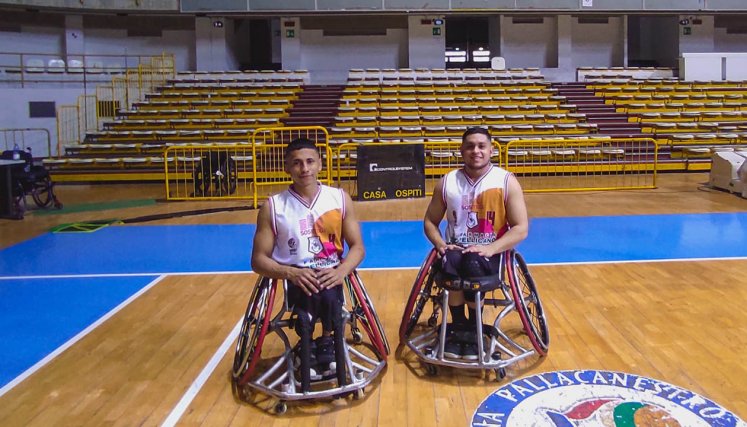 Jairo Lázaro y Juan Mantilla, en Reggio Calabria