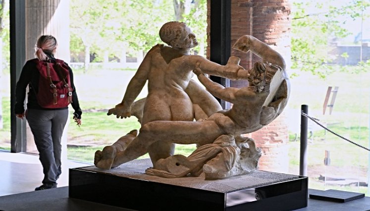 Exposición en Pompeya / Foto: AFP