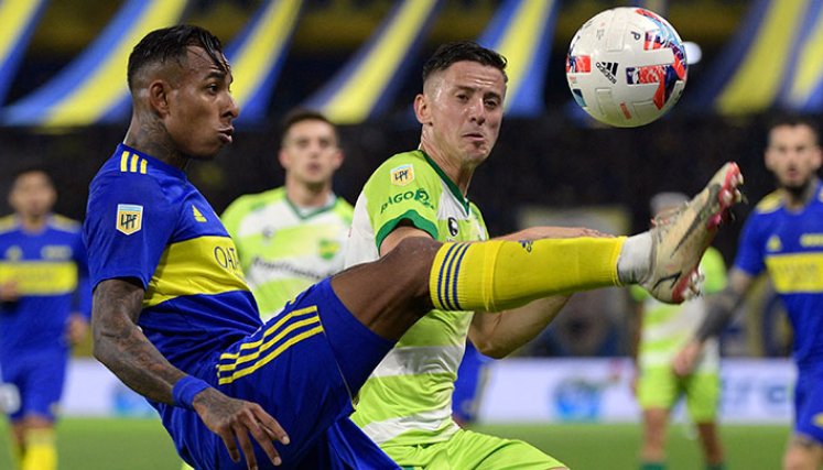 Sebastián Villa jugador de Boca Juniors. Foto: AFP