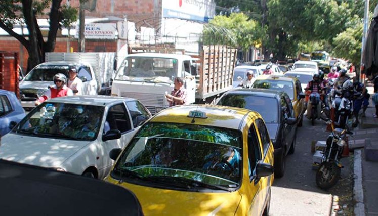 El departamento tiene registrado un parque automotor de 371.477 vehículos./Foto archivo