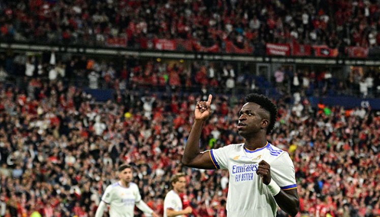 Vinicius Jr marcó en la final de la Champions League.