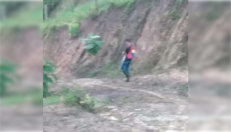 Esta fue la fotografía que envió la menor a un allegado antes de desaparecer.