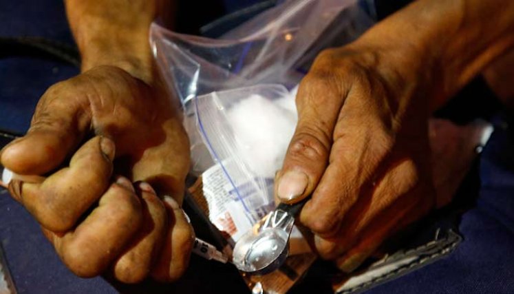 La mayor proporción de población afectada por las drogas inyectables vive en condición de calle./Foto archivo