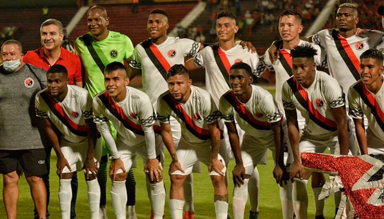 Cúcuta Deportivo en amistoso ante Real Frontera. 